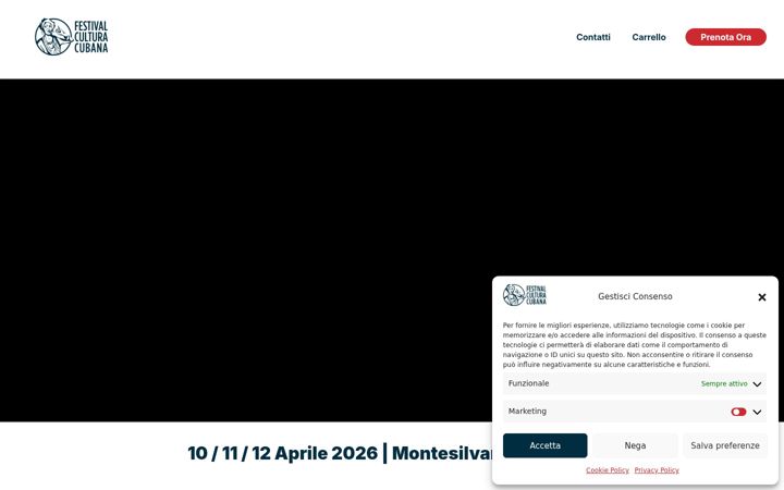 Screenshot ta' festivalculturacubana.it