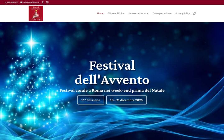 Screenshot ta' festivaldellavvento.it