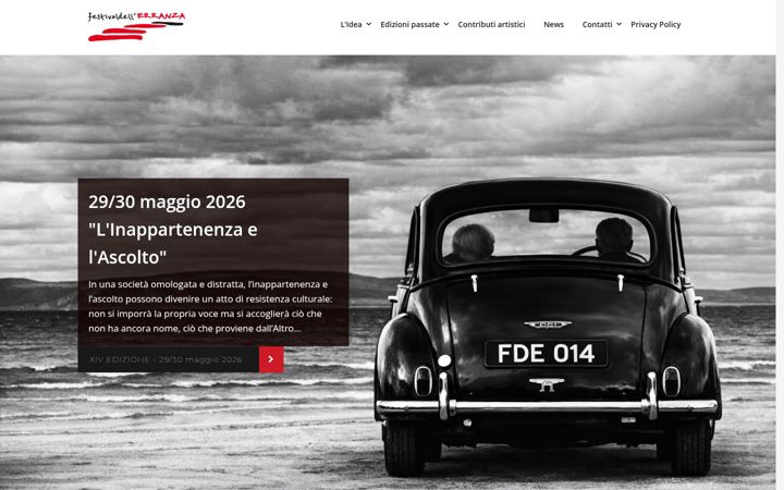 Screenshot ta' festivaldellerranza.it