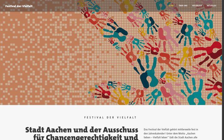 Screenshot of festivaldervielfaltaachen.de