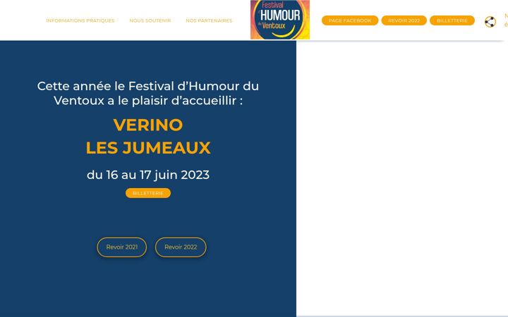 Screenshot of festivaldhumourduventoux.fr