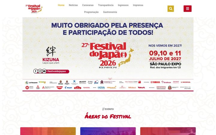 Screenshot of festivaldojapao.com