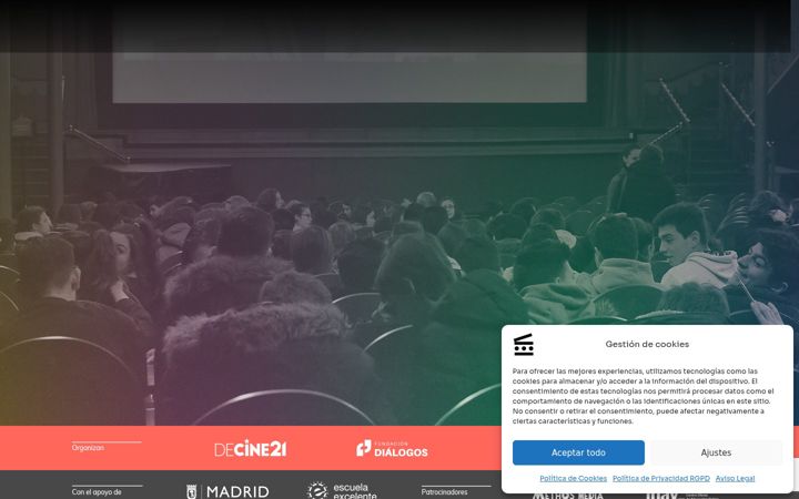 Kuvakaappaus sivustosta festivaleducacine.es