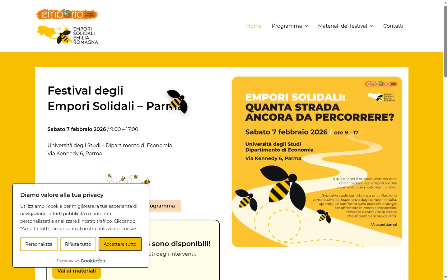 Screenshot tal-banner tal-kunsens muri qabel kwalunkwe interazzjoni