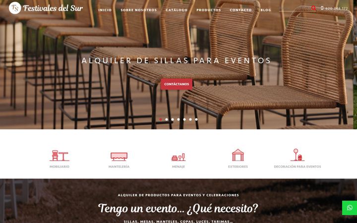 Screenshot of festivalesdelsur.com