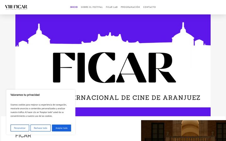Screenshot of festivalficar.com