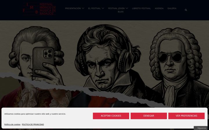 Screenshot of festivalibericobadajoz.es