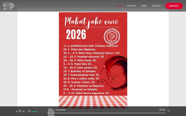 Screenshot of festivaljakvino.cz