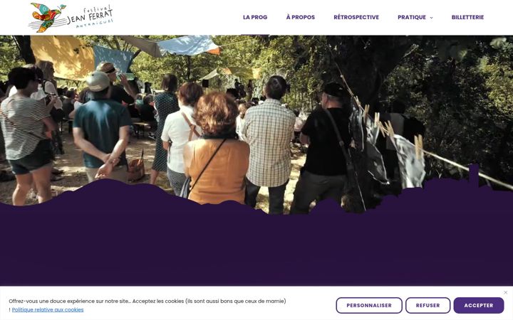 Screenshot of festivaljeanferrat.fr