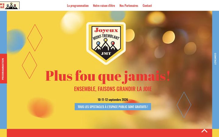 Screenshot of festivaljoyeux.ca