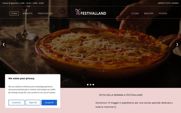 Screenshot ta' festivalland.it