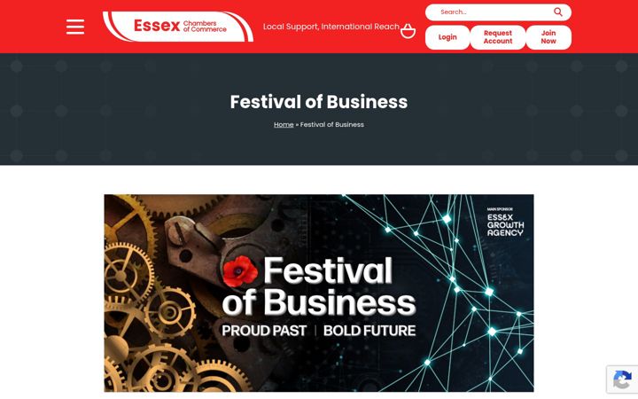 Screenshot of festivalofbusiness.co.uk