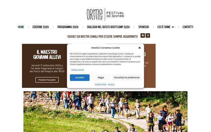 Screenshot ta' festivalorme.it