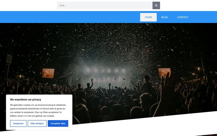 Screenshot of festivaloverzichtamsterdam.nl