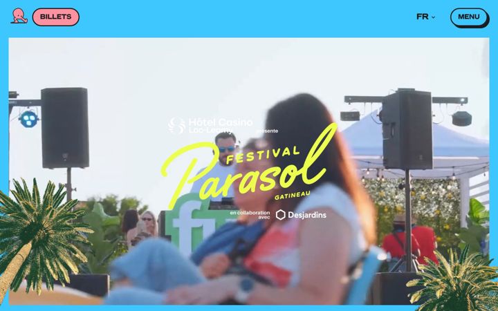 Screenshot of festivalparasol.ca