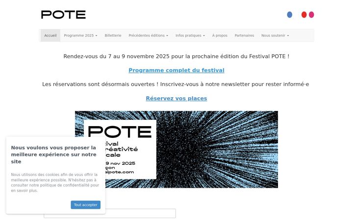 Screenshot of festivalpote.com