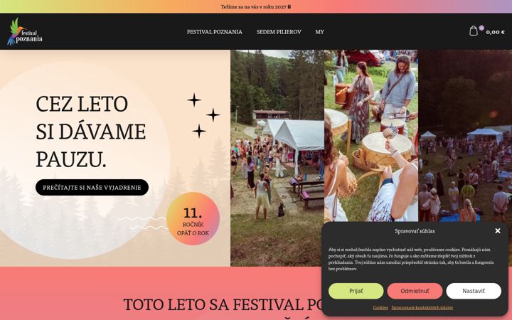 Screenshot di festivalpoznania.sk