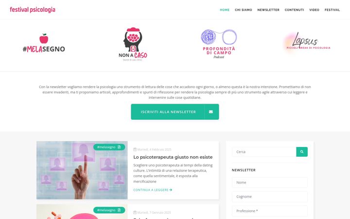 Screenshot of festivalpsicologia.it
