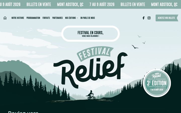 Екранна снимка на festivalrelief.ca