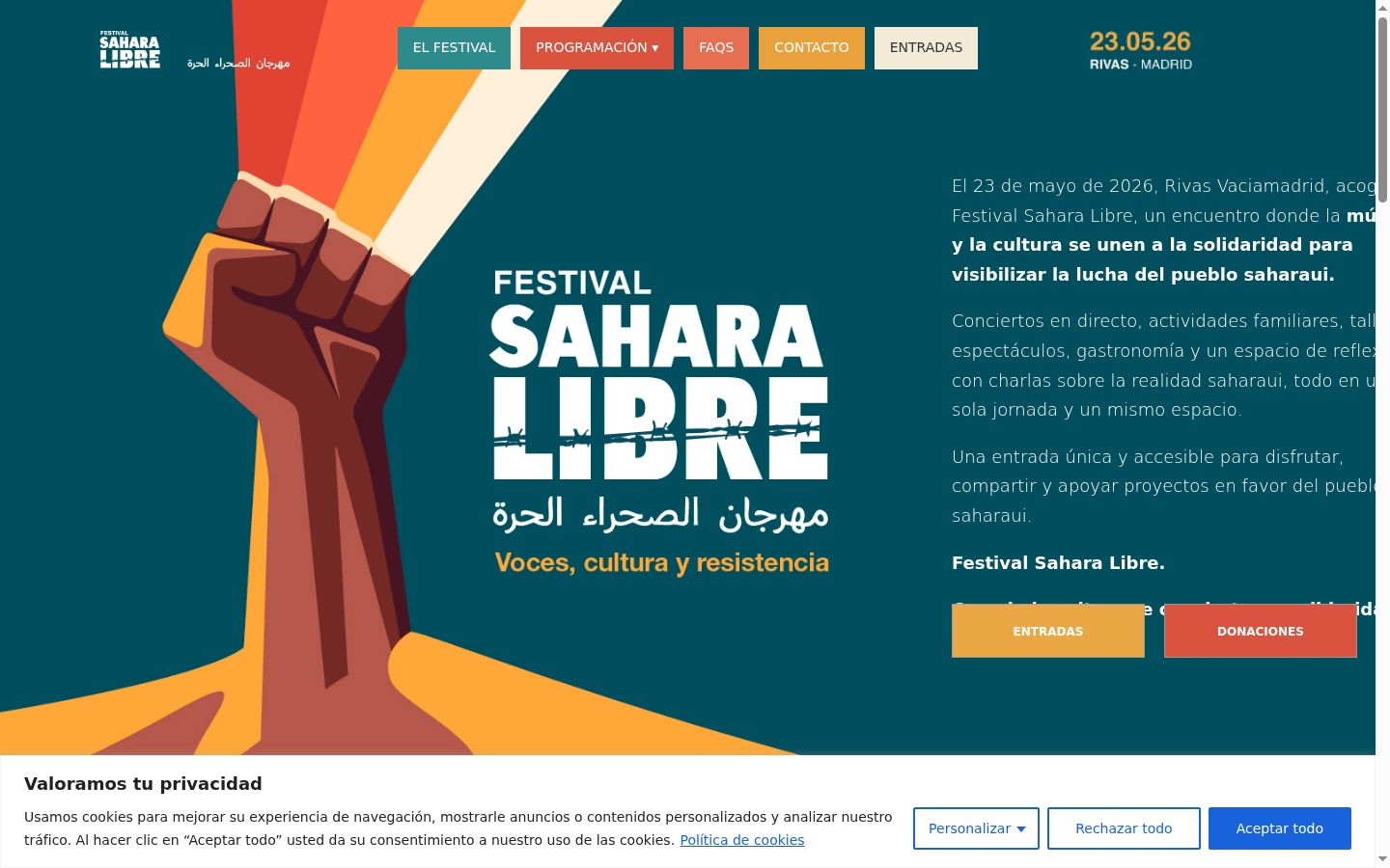 Screenshot tal-banner tal-kunsens muri qabel kwalunkwe interazzjoni