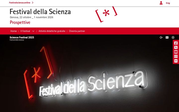 Screenshot of festivalscienza.it