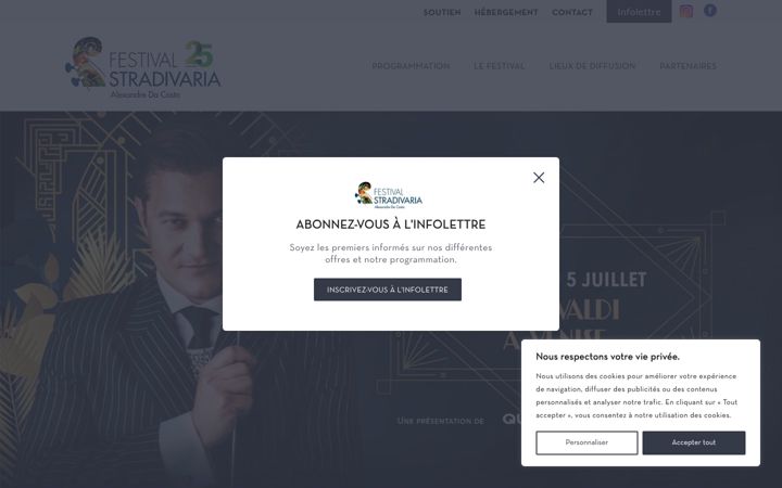 Screenshot of festivalstradivaria.ca