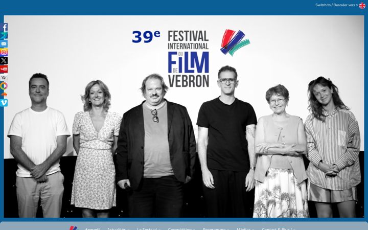 Screenshot of festivalvebron.fr