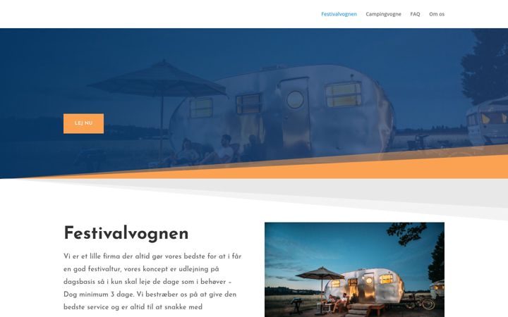 Screenshot of festivalvognen.dk