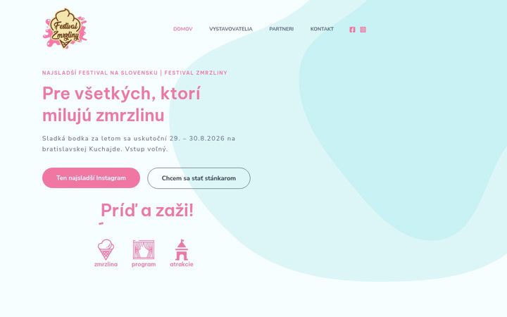 Screenshot di festivalzmrzliny.sk