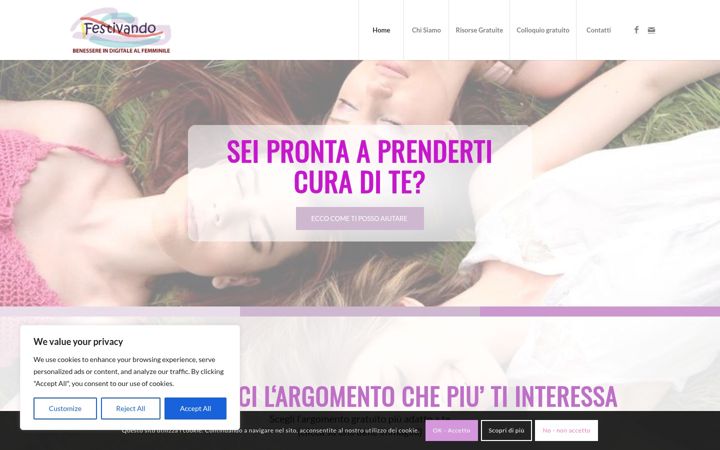 Screenshot di festivando.it