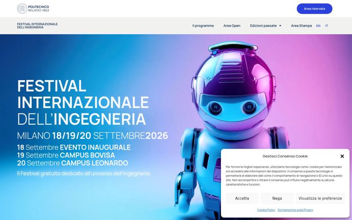 Screenshot di festivapp2.polimi.it