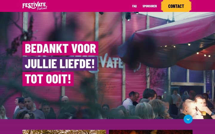 Screenshot of festivate.nl