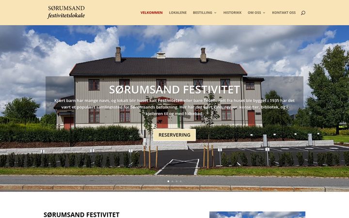 Screenshot of festivitet.no