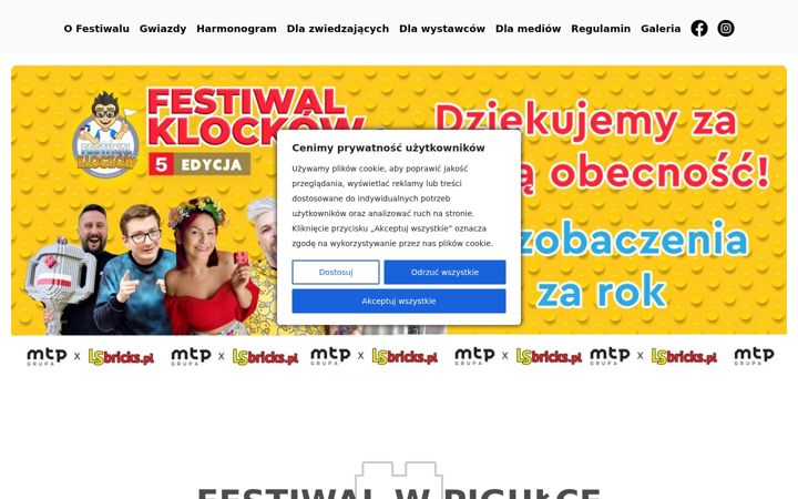 Screenshot of festiwalklockow.pl