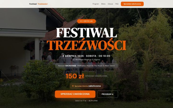 Screenshot of festiwaltrzezwosci.pl