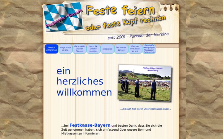 Screenshot of festkasse.bayern