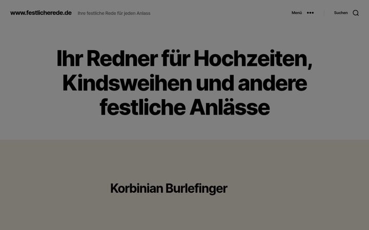 Screenshot of festlicherede.de