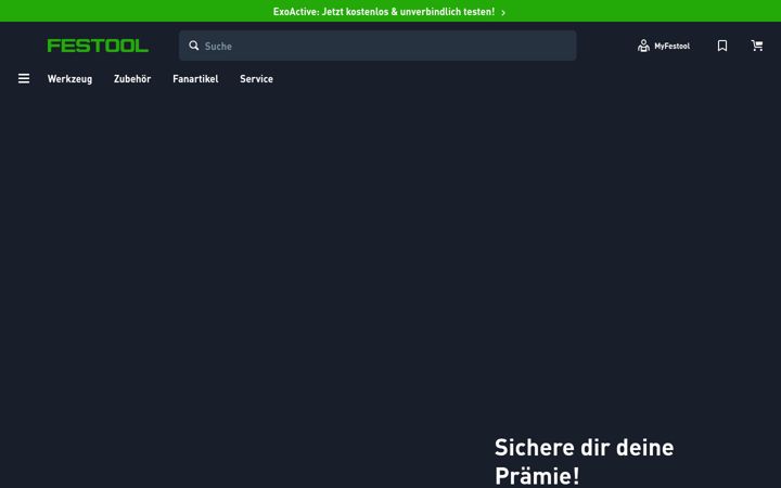 Screenshot of festool.de