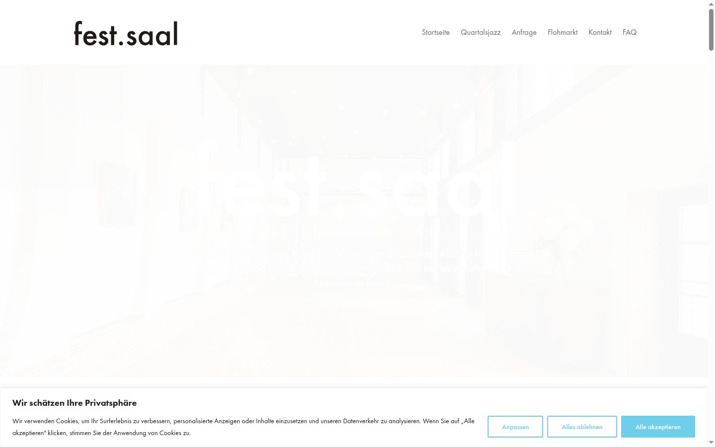 Screenshot van de toestemmingsbanner zoals getoond vóór enige interactie