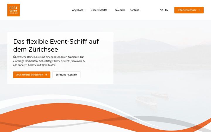 Screenshot of festschiff.ch