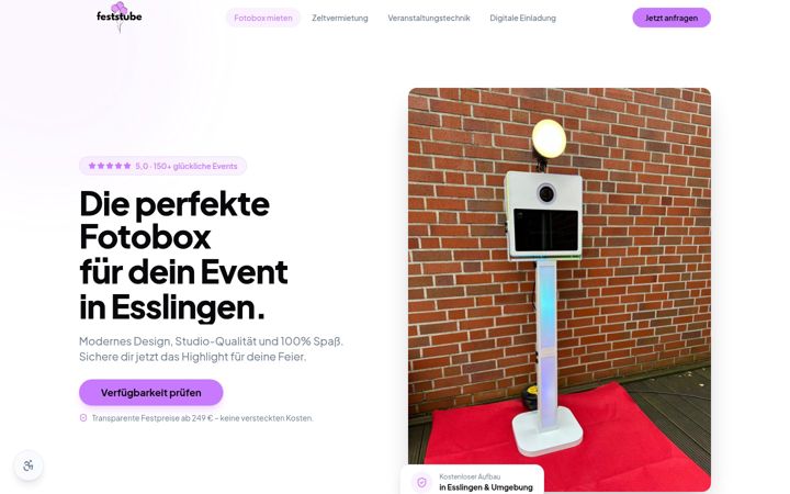 Screenshot of feststube.de
