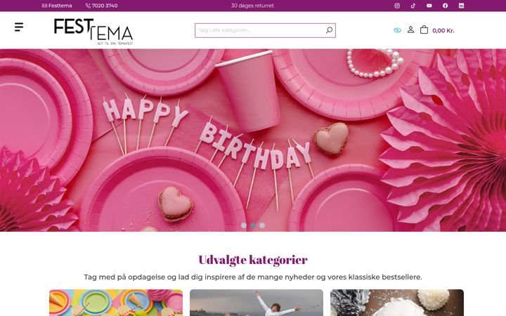 Screenshot of festtema.dk