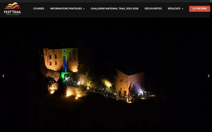 Screenshot of festtrailcaussesrougier.fr
