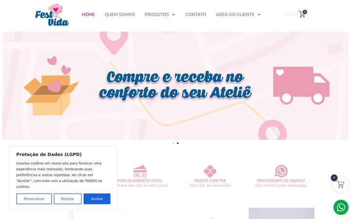 Snimka zaslona za festvida.com.br