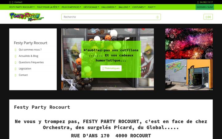 Screenshot of festypartyrocourt.be
