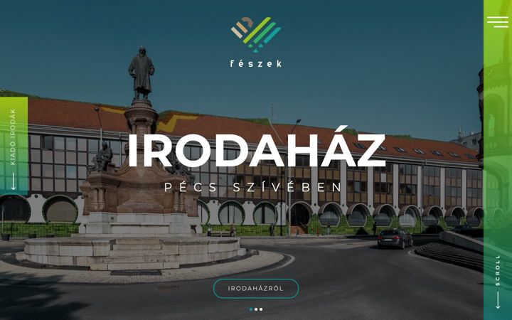 Screenshot of feszekirodahaz.hu