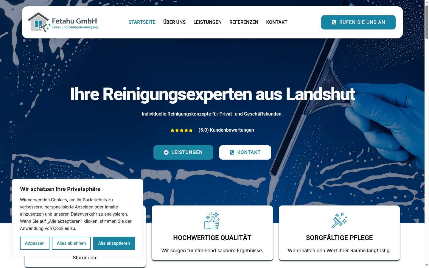 Screenshot tal-banner tal-kunsens muri qabel kwalunkwe interazzjoni