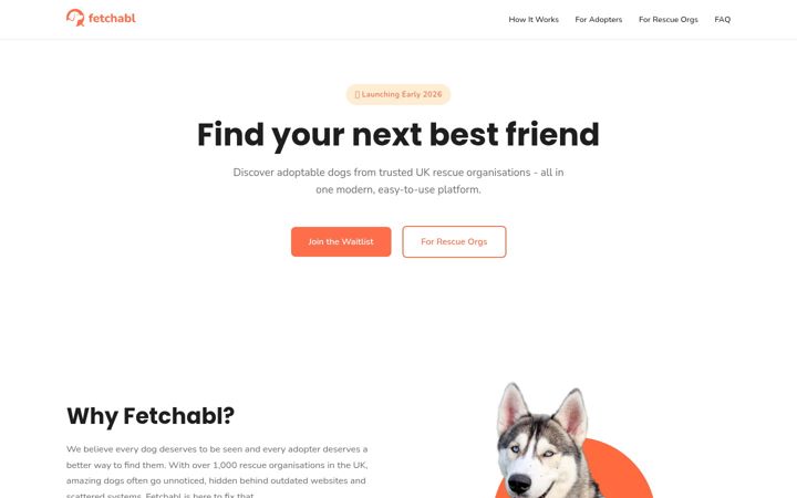 Screenshot of fetchabl.com