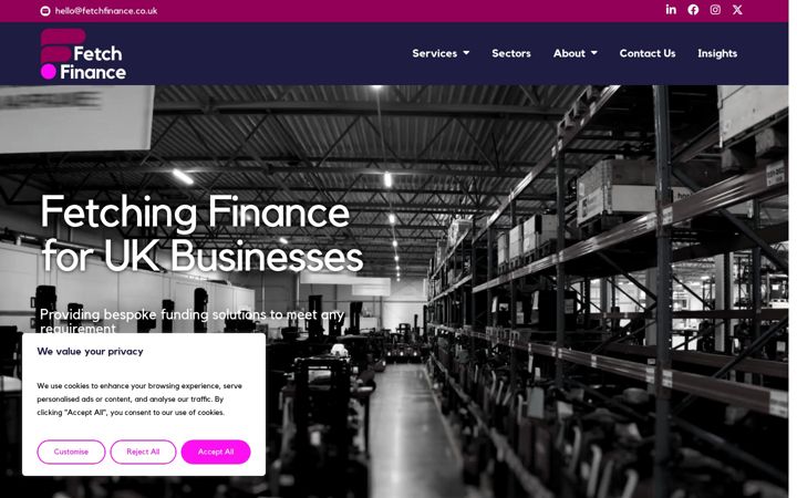 Screenshot of fetchfinance.co.uk