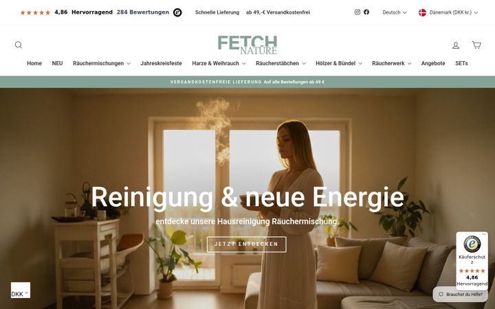 Screenshot of fetchnature.de